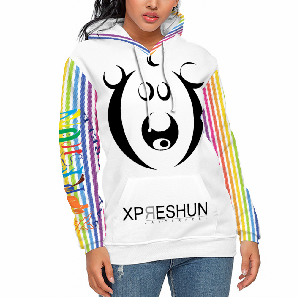 Xpreshun Who Bear Hoodie - Lined with fabric. Has Pockets