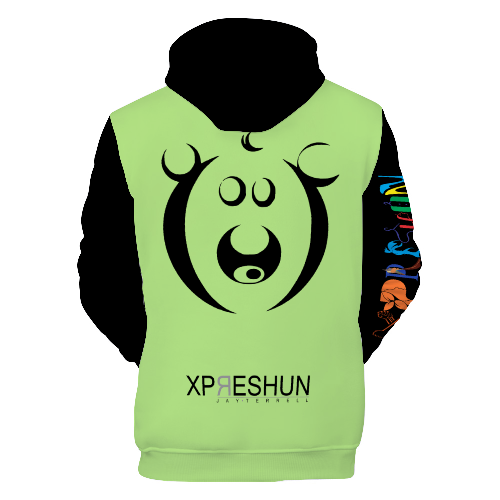 Xpreshun Who Bear Hoodie - Lined with fabric. Has Pockets