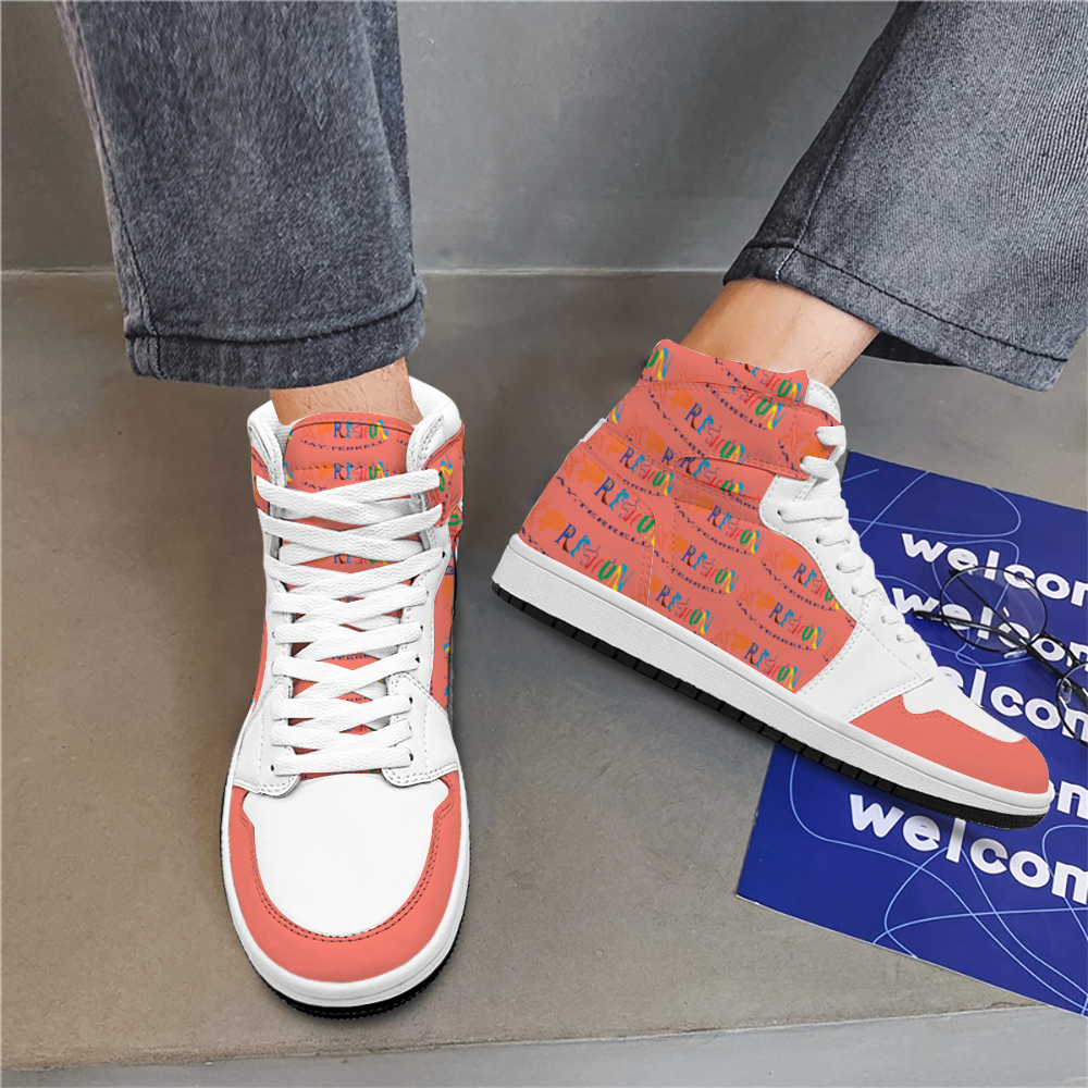 Xpreshun Salmon Logo Custom Unisex Basketball Shoe