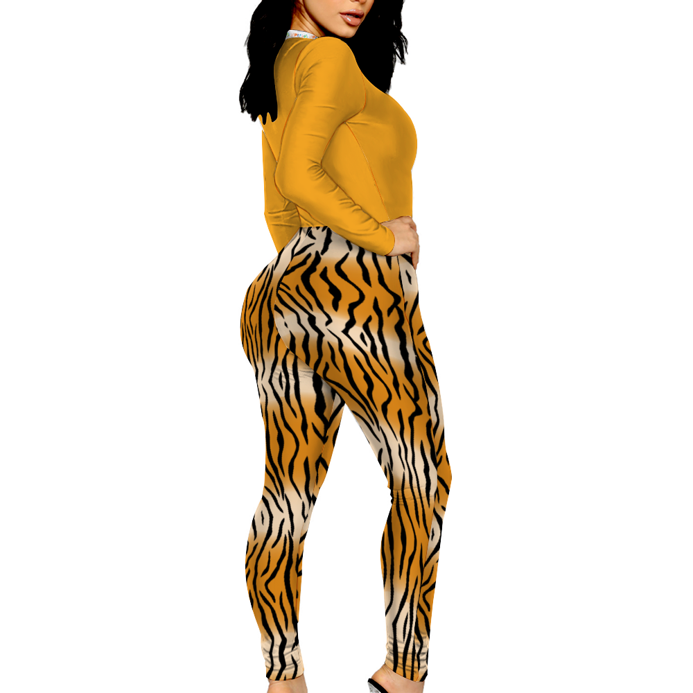 Xpreshun's Sexy Front Zip Long Sleeve Bodysuit