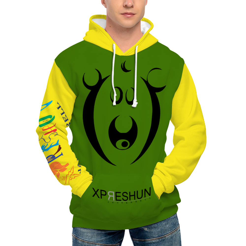 Xpreshun Who Bear Hoodie - Lined with fabric. Has Pockets