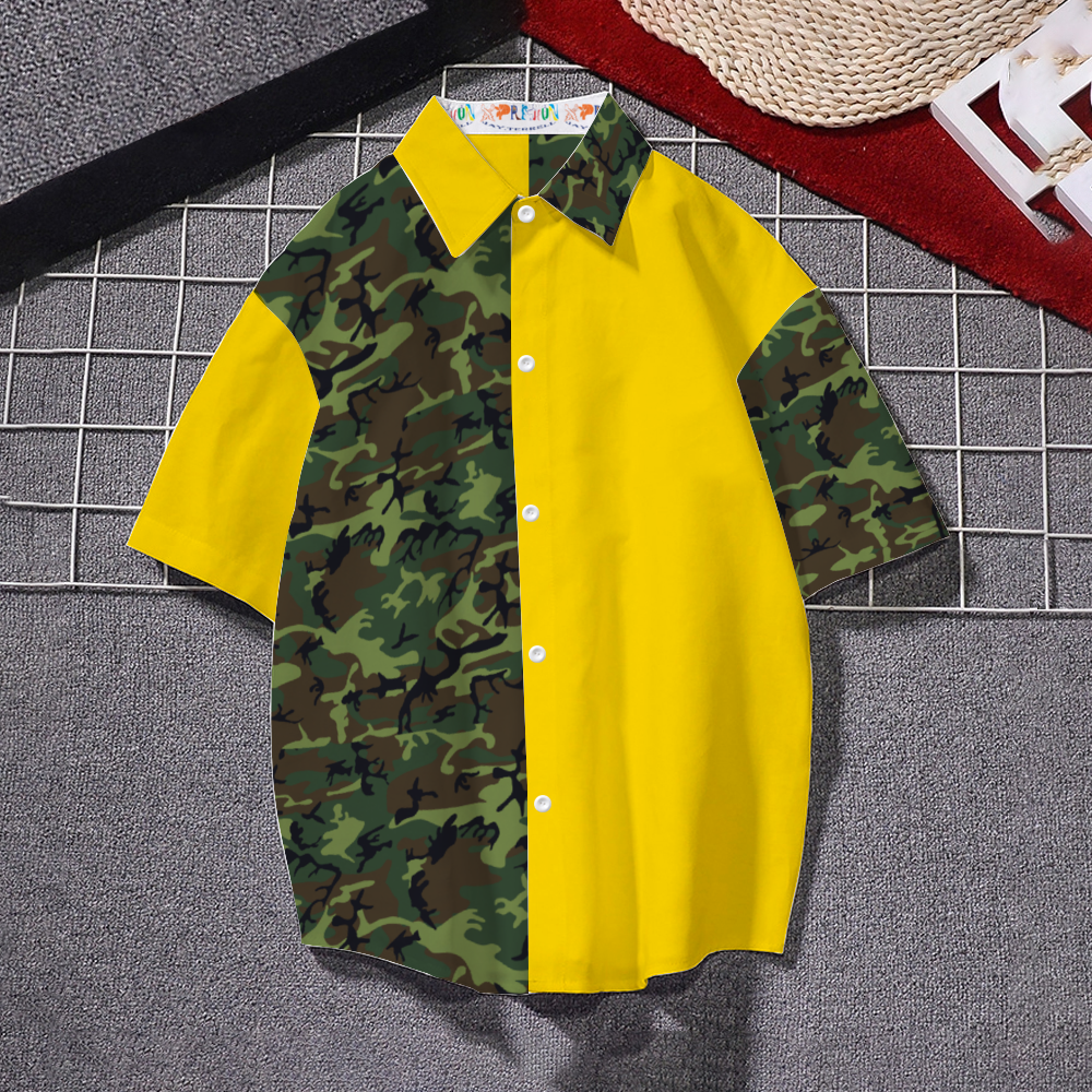 Gold and Como Short Sleeves Unisex Shirt