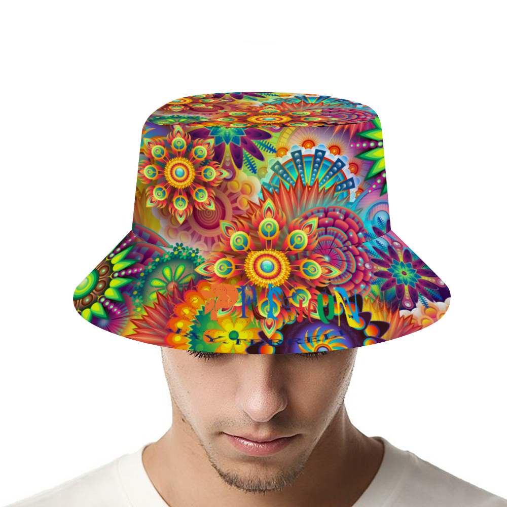 Xpreshun Trippy Flowers Bucket Hat