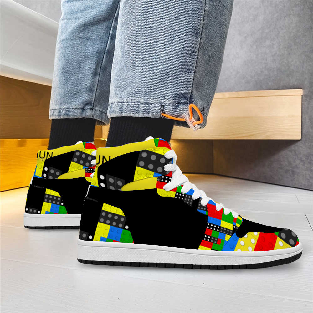 Lego Blocks Unisex Basketball Shoe