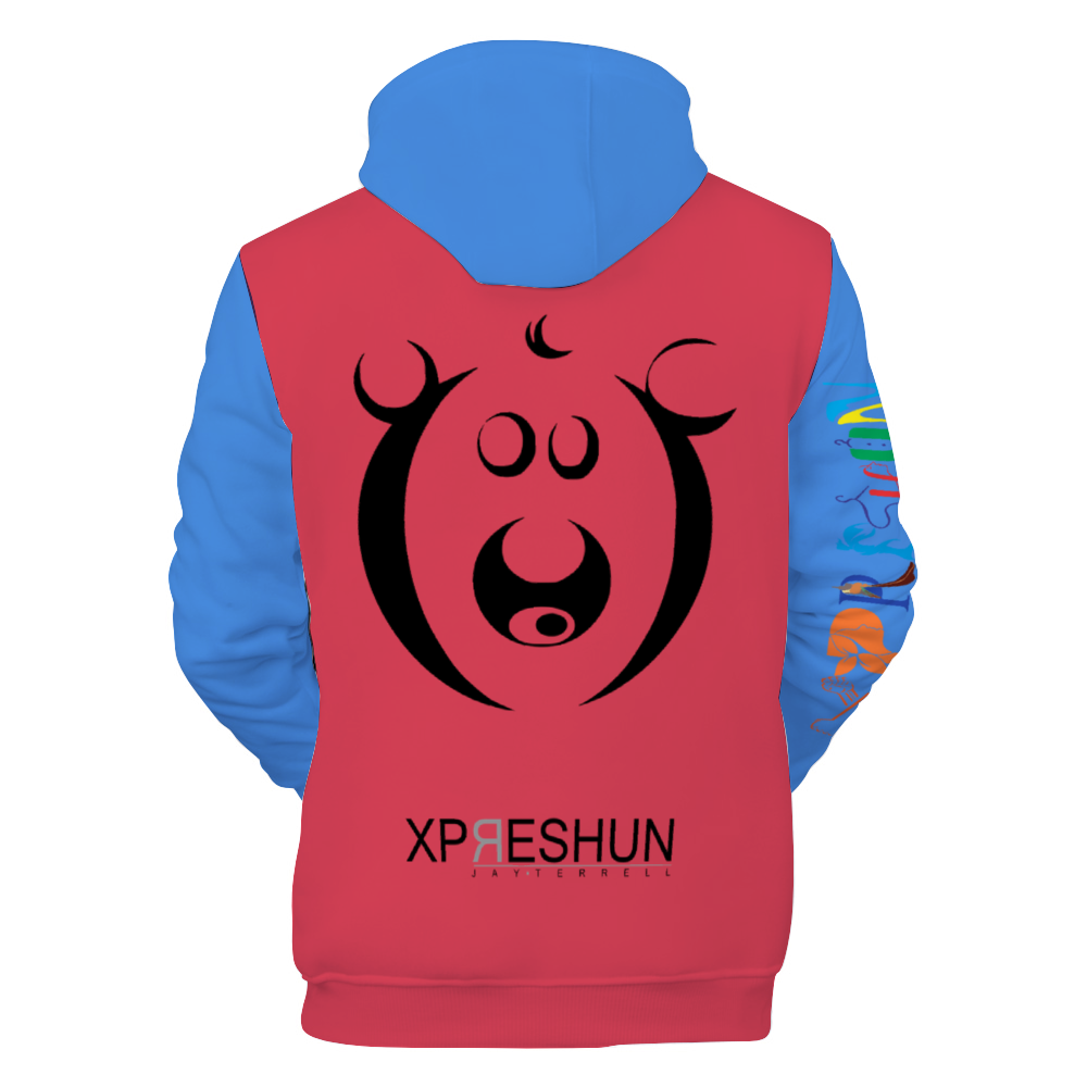 Xpreshun Who Bear Hoodie - Lined with fabric. Has Pockets