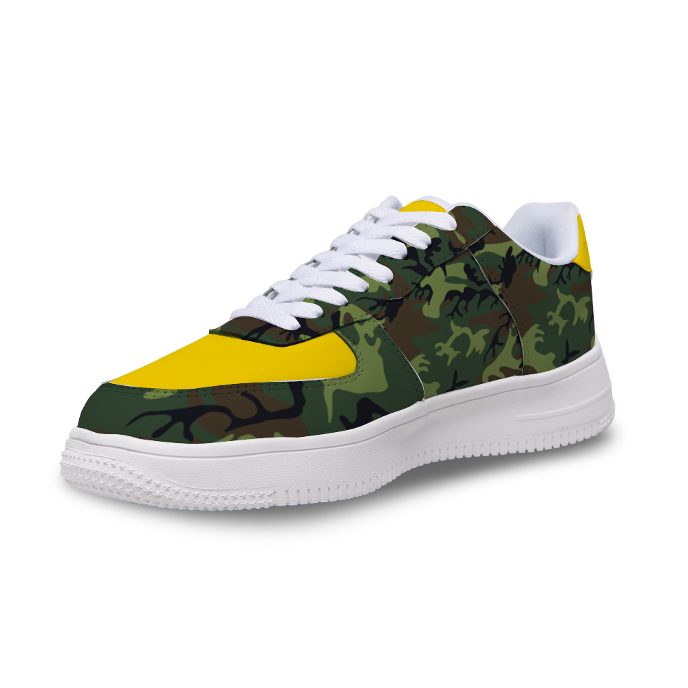 Xpreshun Gold Camo Custom Unisex Sports Shoes