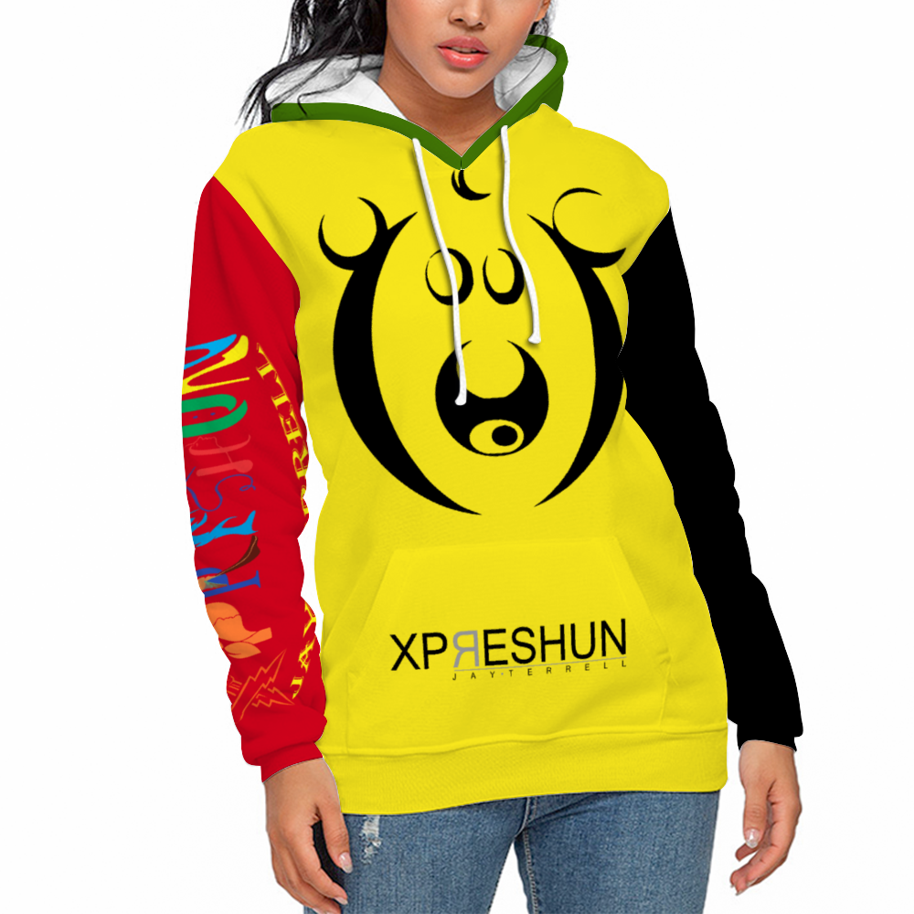 Xpreshun Who Bear Hoodie - Lined with fabric. Has Pockets