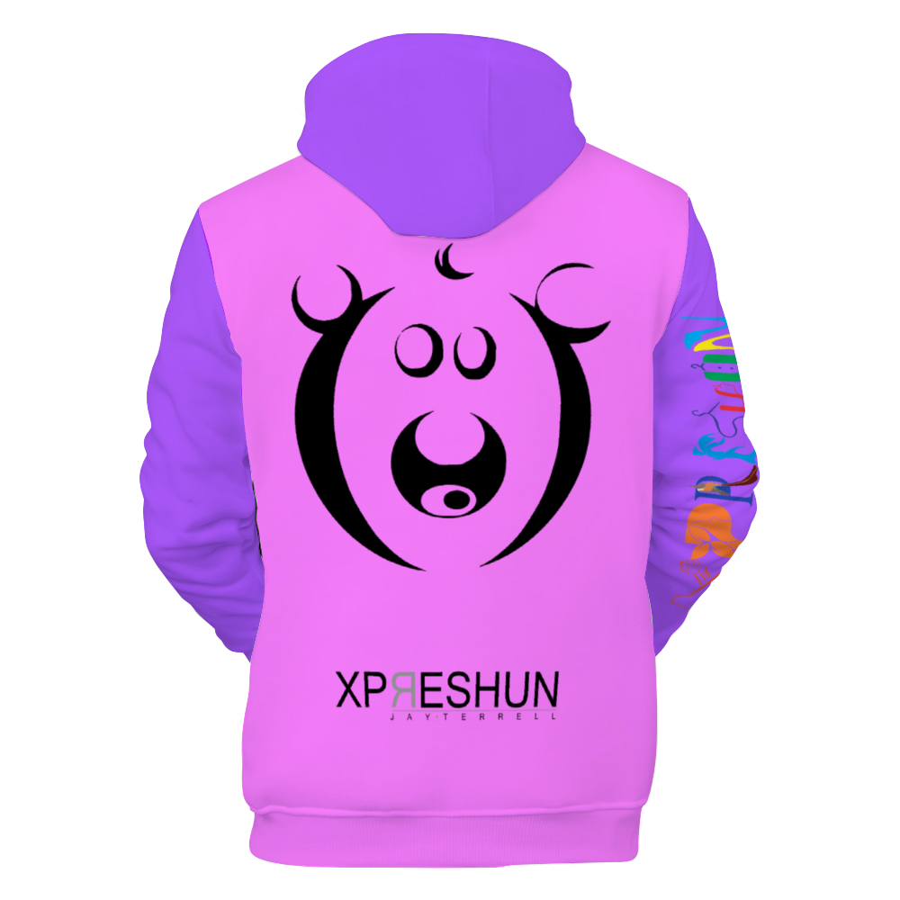 Xpreshun Who Bear Hoodie - Lined with fabric. Has Pockets