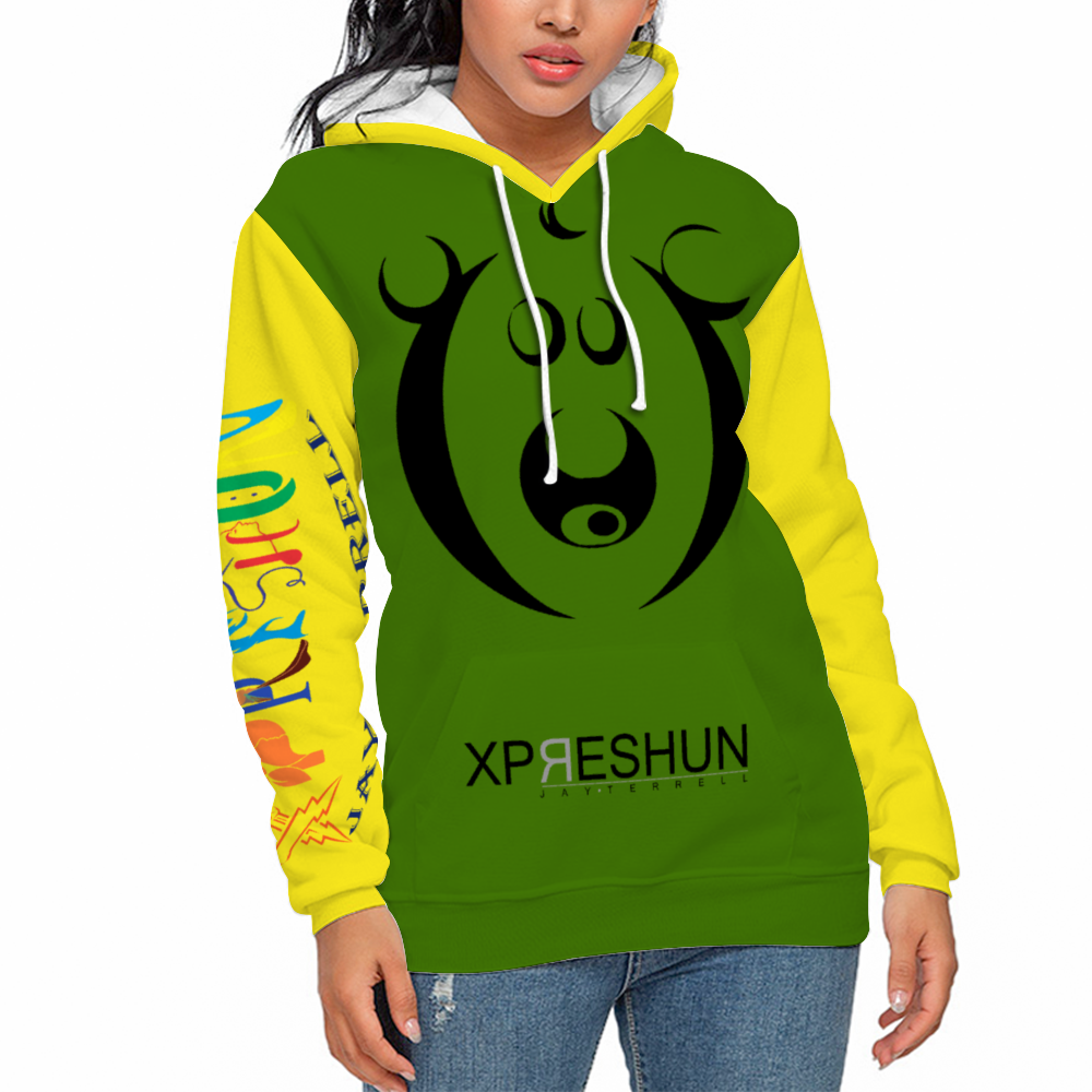 Xpreshun Who Bear Hoodie - Lined with fabric. Has Pockets