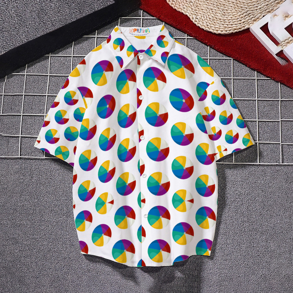 Xpreshun Beach Balls Short Sleeve Shirt