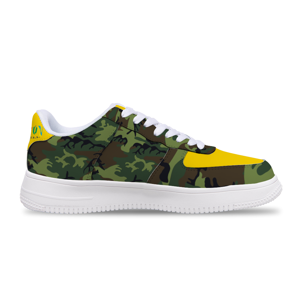 Xpreshun Gold Camo Custom Unisex Sports Shoes