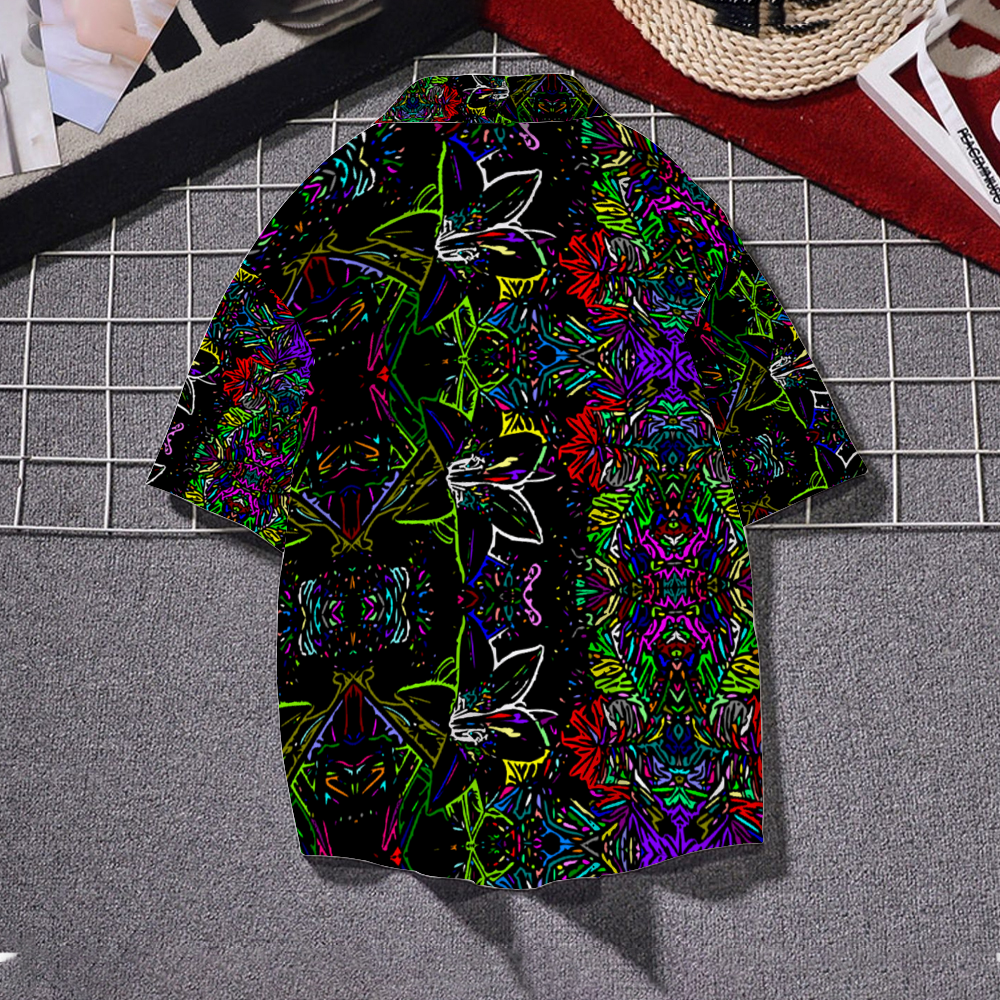 Abstract Flower Short Sleeve Unisex Shirt
