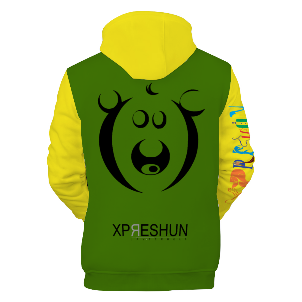 Xpreshun Who Bear Hoodie - Lined with fabric. Has Pockets