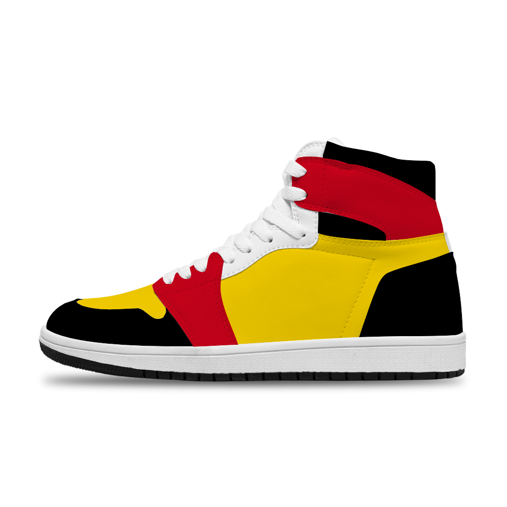 Xpreshun Black, White and Gold Unisex Basketball Shoe