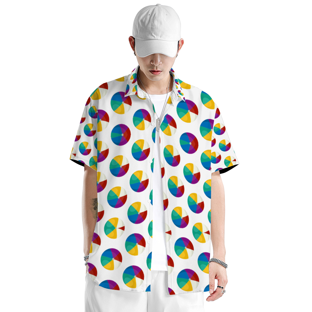 Xpreshun Beach Balls Short Sleeve Shirt