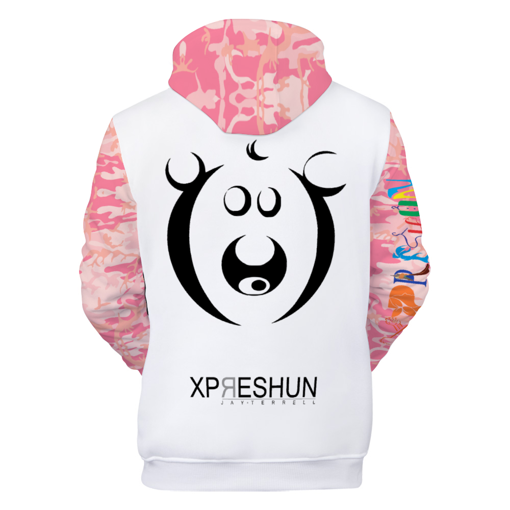 Xpreshun Who Bear Hoodie - Lined with fabric. Has Pockets