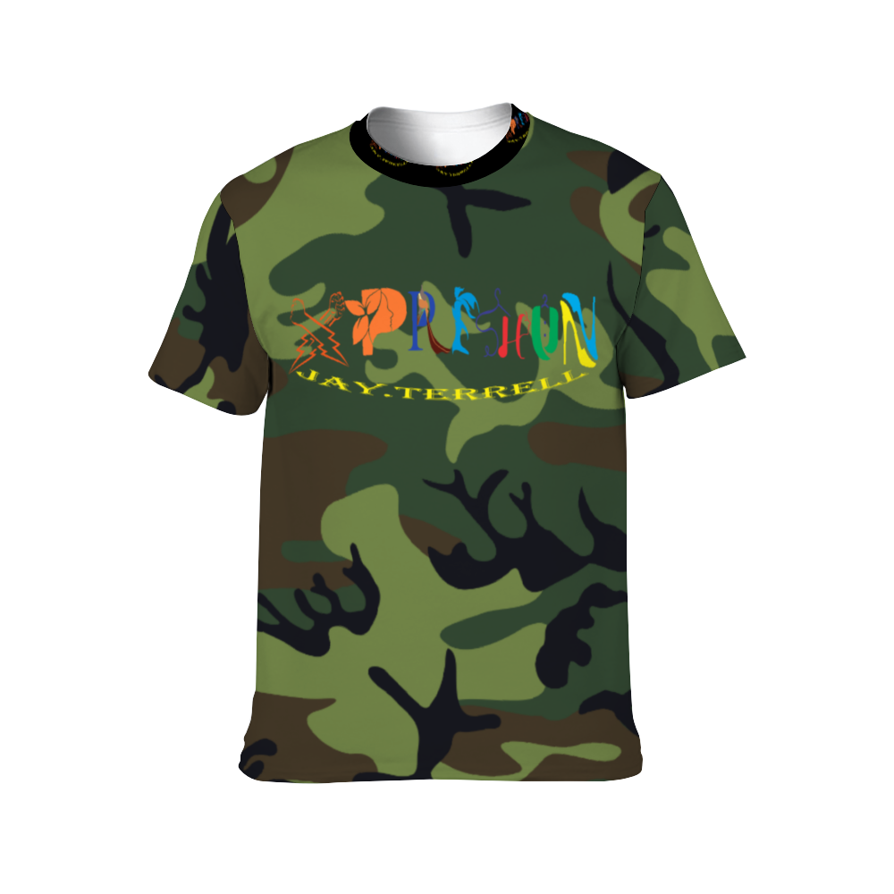 Xpreshun Camo Logo All Over Print T-Shirt