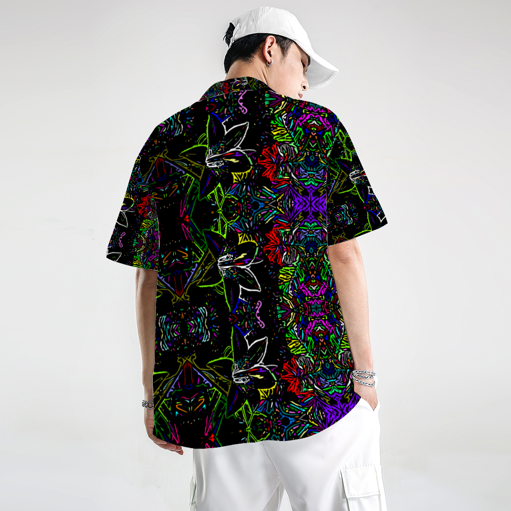 Abstract Flower Short Sleeve Unisex Shirt