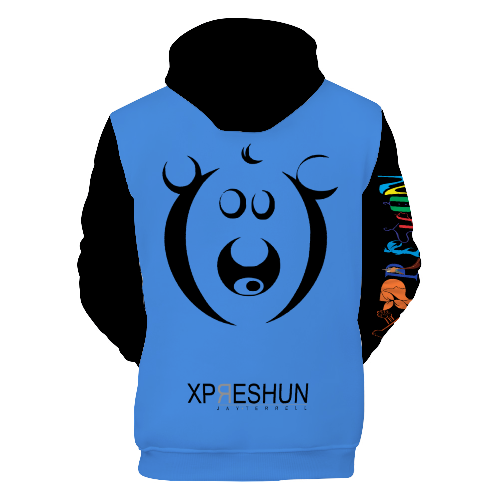 Xpreshun Who Bear Hoodie - Lined with fabric. Has Pockets
