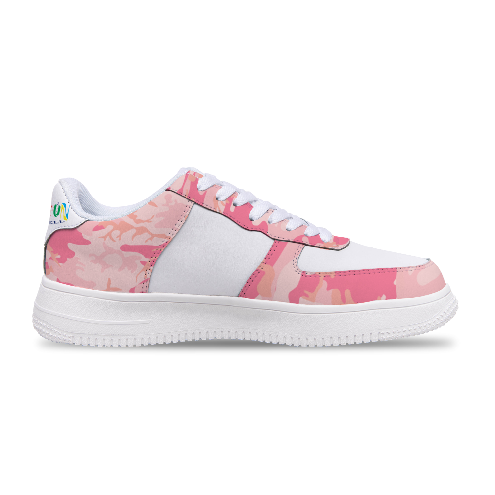 Xpreshun Pink Camo Custom Unisex Leisure Sports Shoes