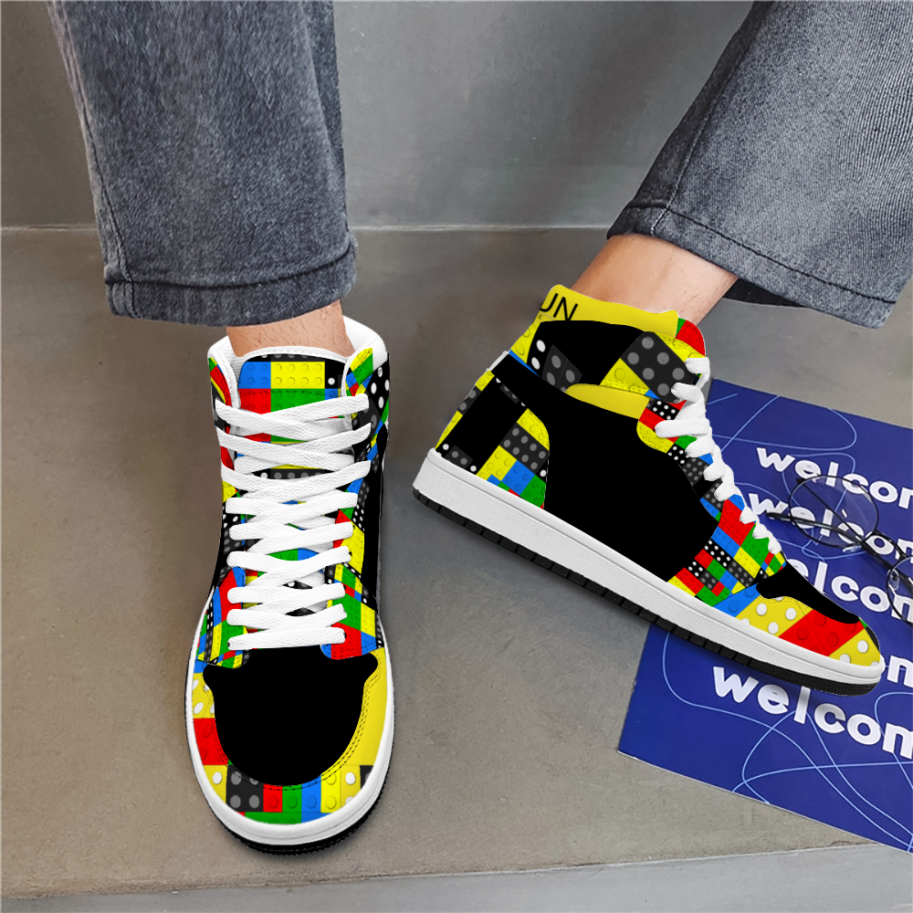 Lego Blocks Unisex Basketball Shoe