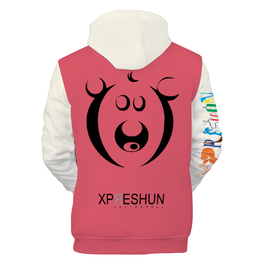 Xpreshun Who Bear Hoodie - Lined with fabric. Has Pockets
