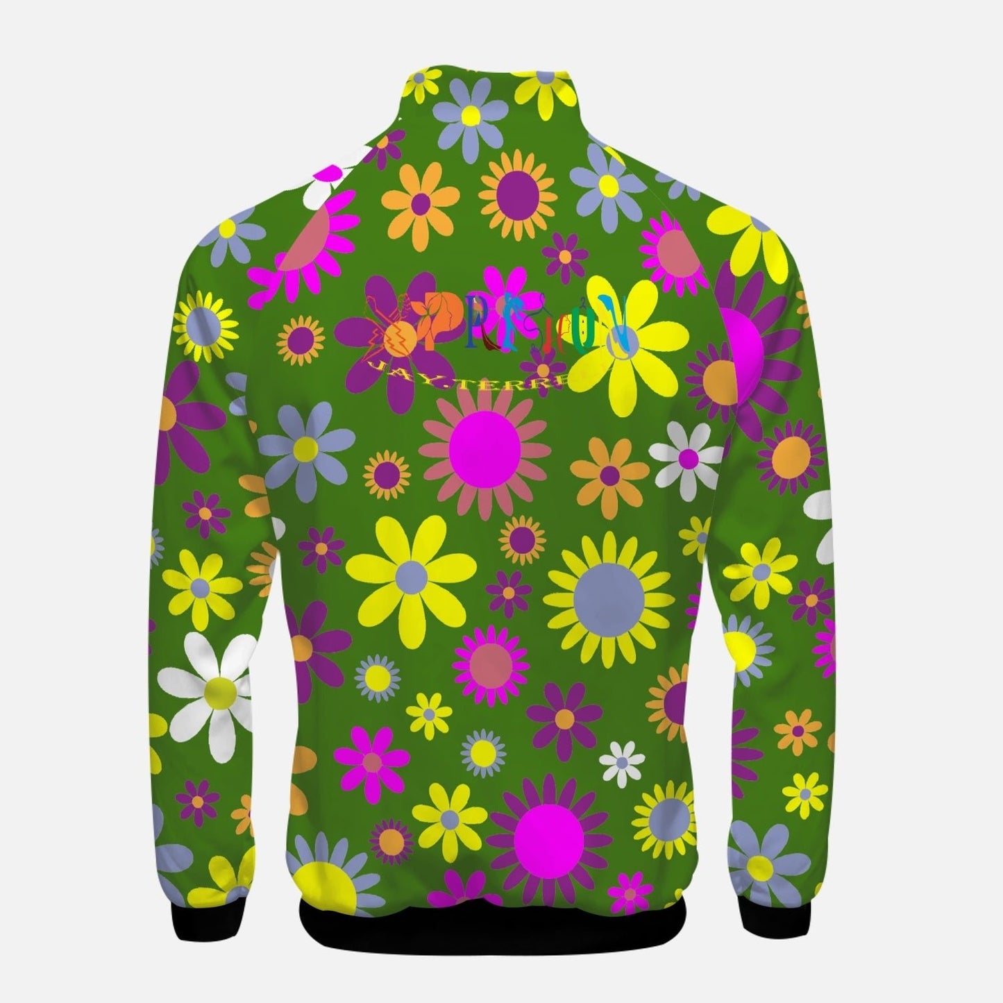 A 70's Xpreshun Stand Collar Zipper-up Hoodie - Xpreshun Fashions