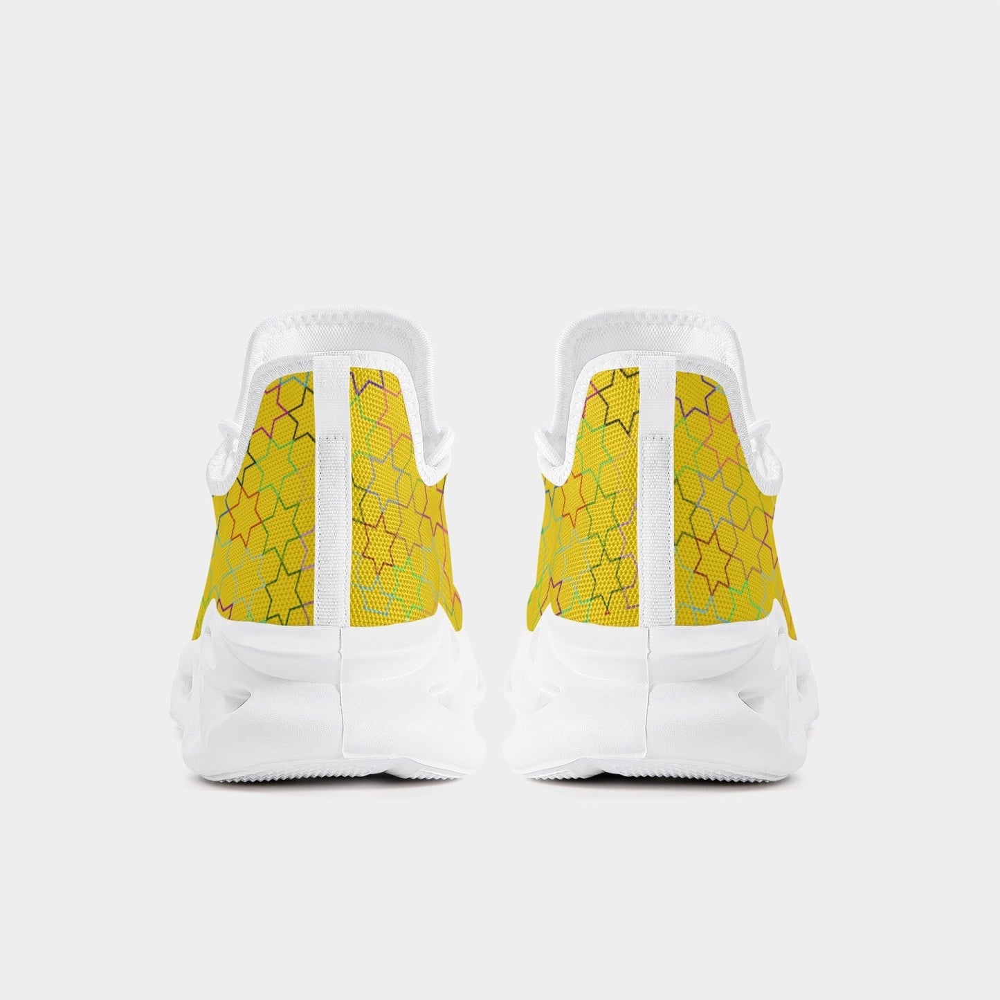 A Star Xpreshun Bounce Mesh Knit Sneakers - White - Xpreshun Fashions