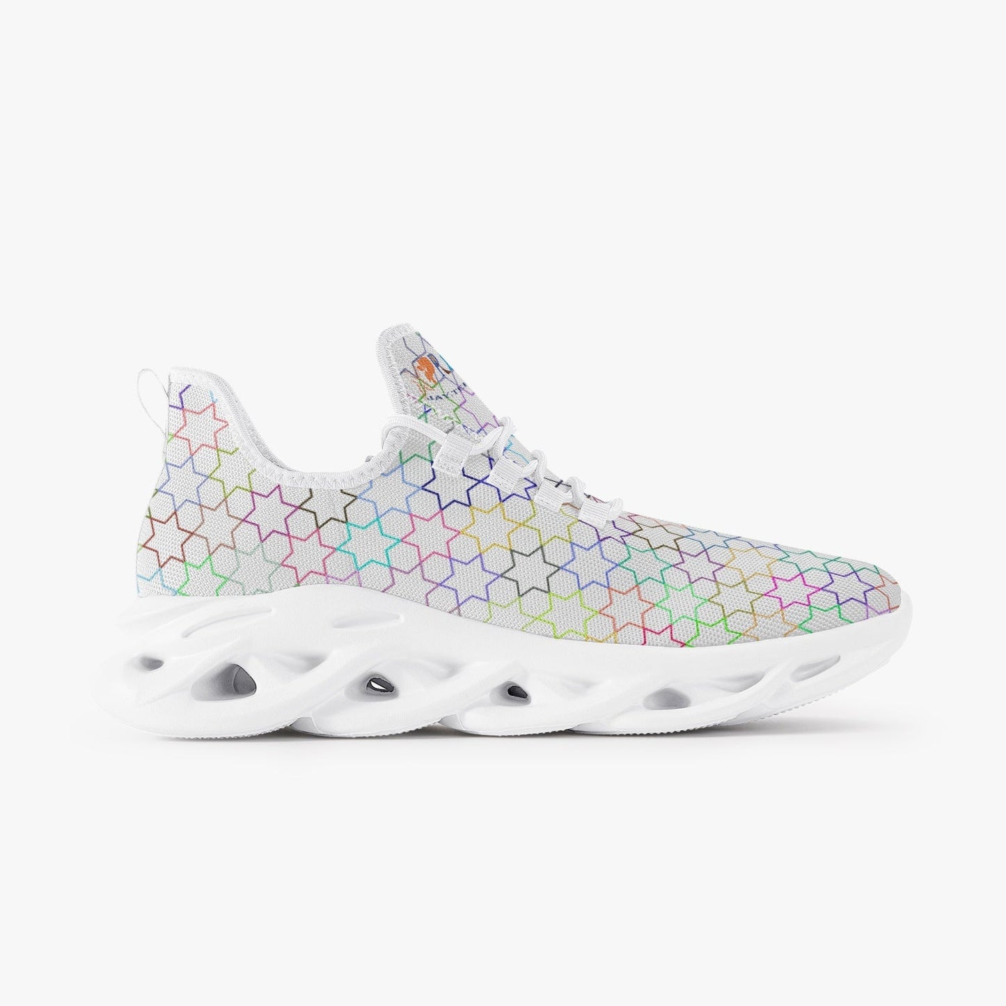 A Star Xpreshun Bounce Mesh Knit Sneakers - White - Xpreshun Fashions