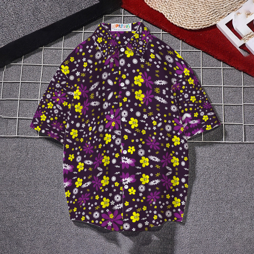 Xpreshun Wild Flowers Short Sleeve Shirt