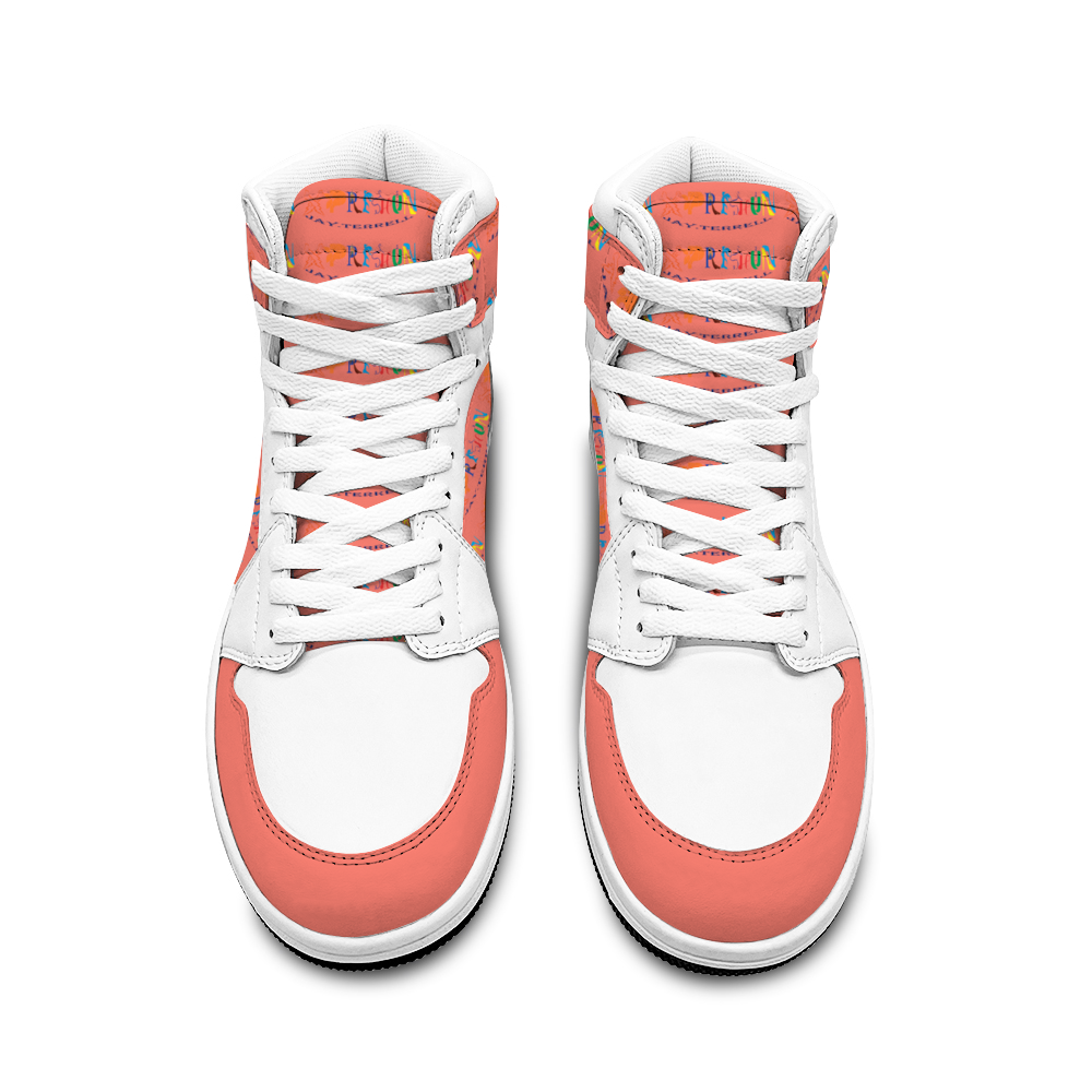 Xpreshun Salmon Logo Custom Unisex Basketball Shoe