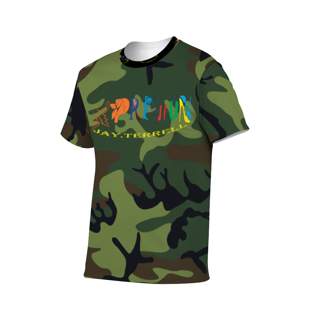 Xpreshun Camo Logo All Over Print T-Shirt