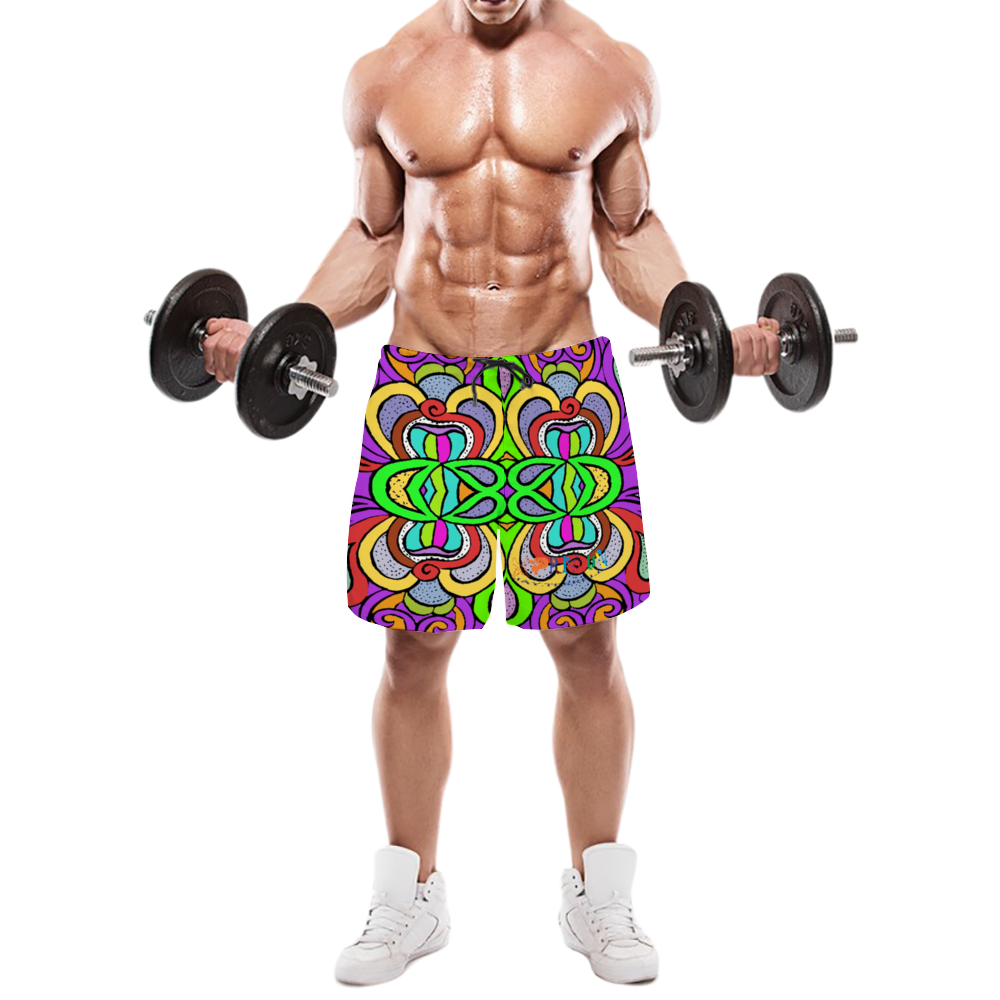 Custom All Over Print Men's Quick Drying Swim Trunks Beach Shorts with Mesh Lining