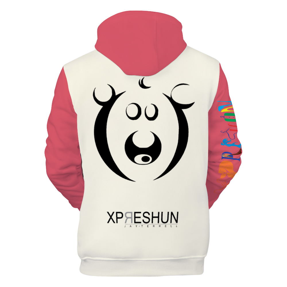 Xpreshun Who Bear Hoodie - Lined with fabric. Has Pockets