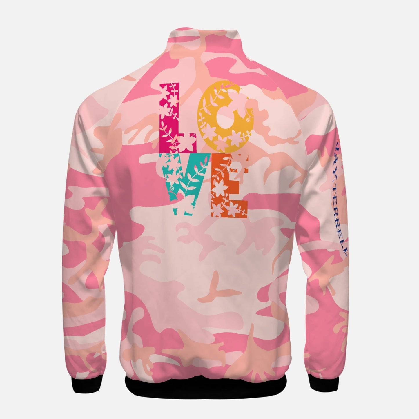 Xpreshun Love Stand Collar Zipper-up Hoodie