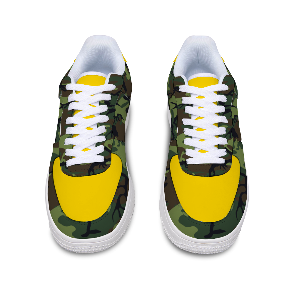 Xpreshun Gold Camo Custom Unisex Sports Shoes