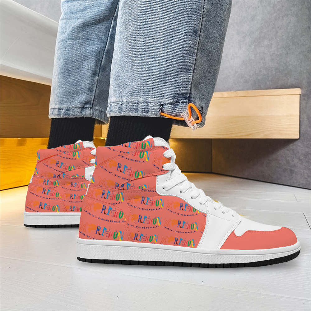 Xpreshun Salmon Logo Custom Unisex Basketball Shoe