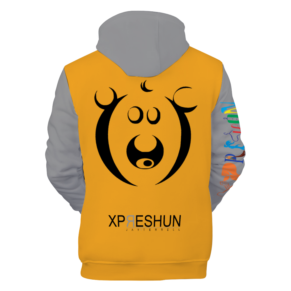 Xpreshun Who Bear Hoodie - Lined with fabric. Has Pockets