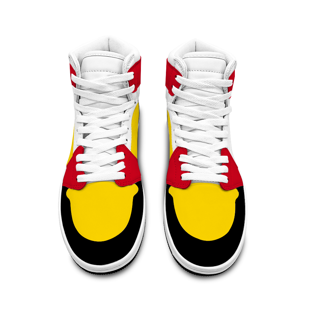 Xpreshun Black, White and Gold Unisex Basketball Shoe