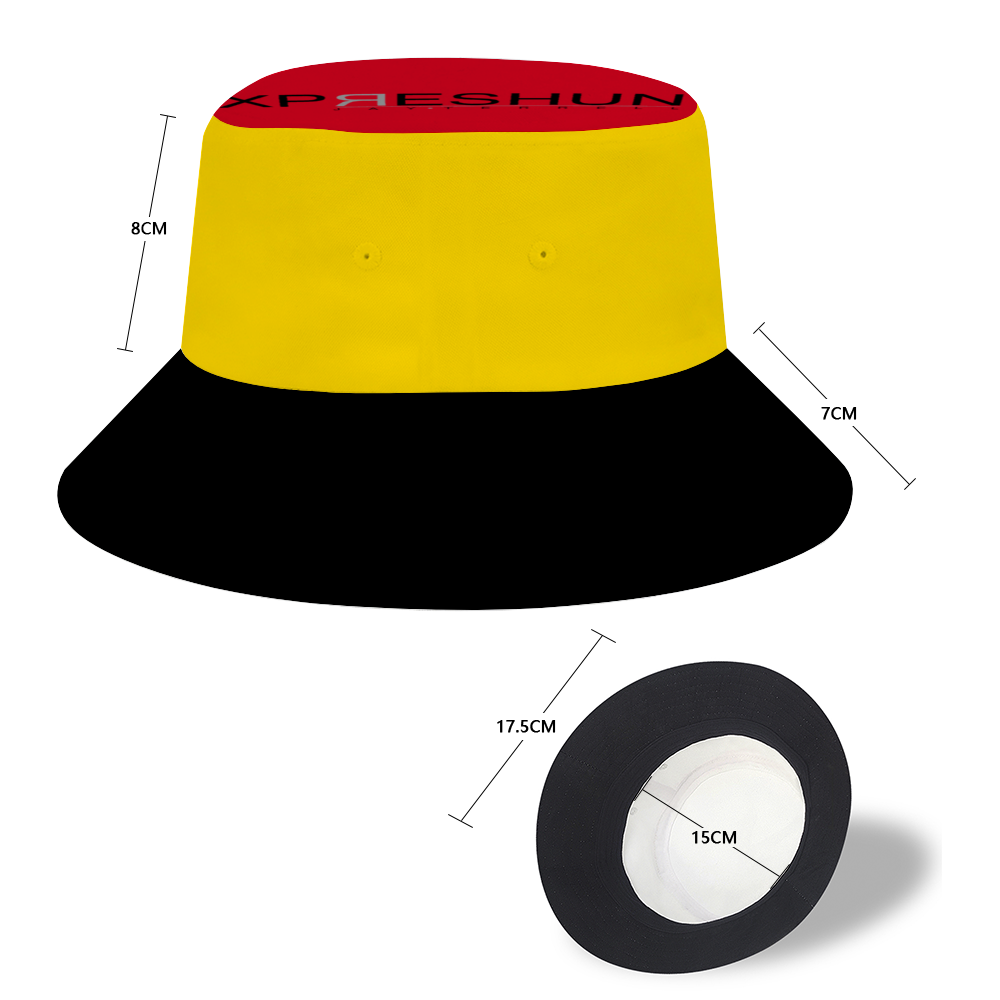 Red, Black and Gold Bucket Hat