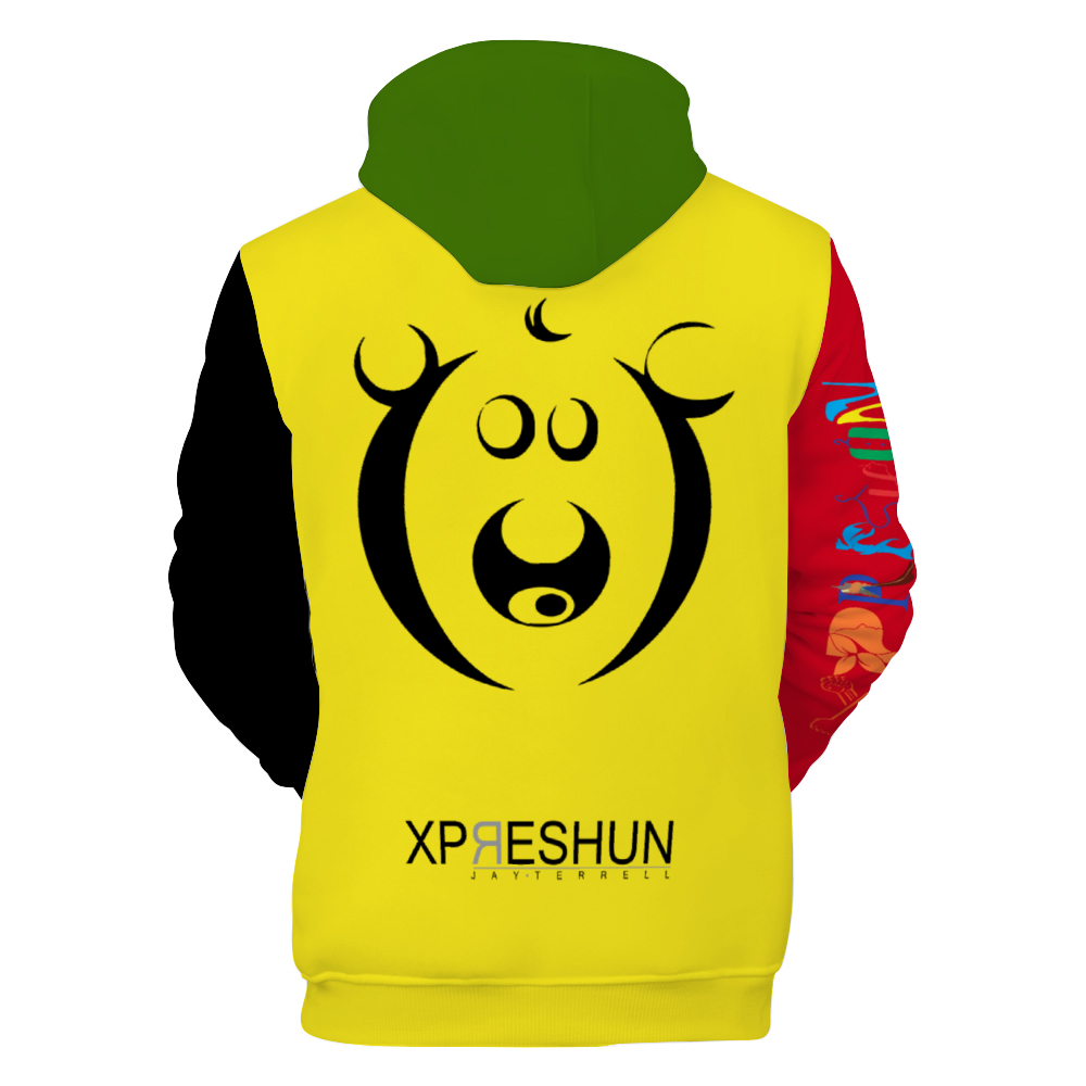 Xpreshun Who Bear Hoodie - Lined with fabric. Has Pockets