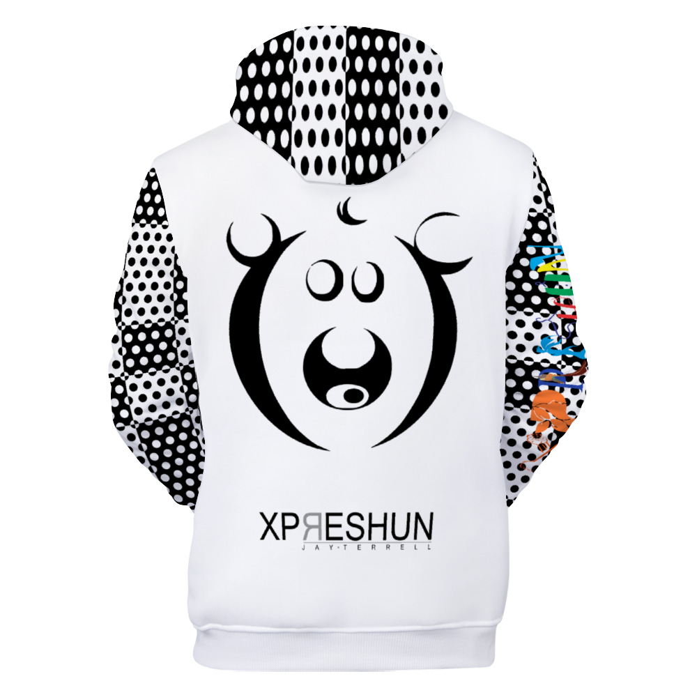 Xpreshun Who Bear Hoodie - Lined with fabric. Has Pockets