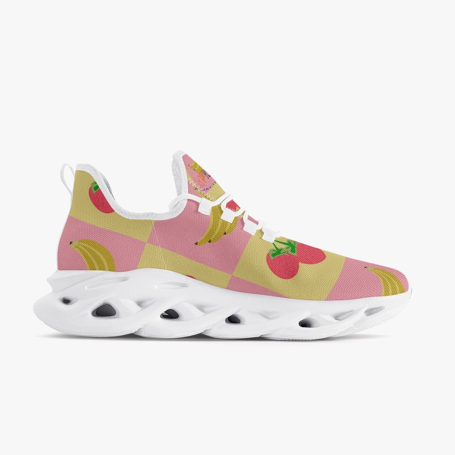 Fruitful Xpreshun Bounce Mesh Knit Sneakers - White - Xpreshun Fashions