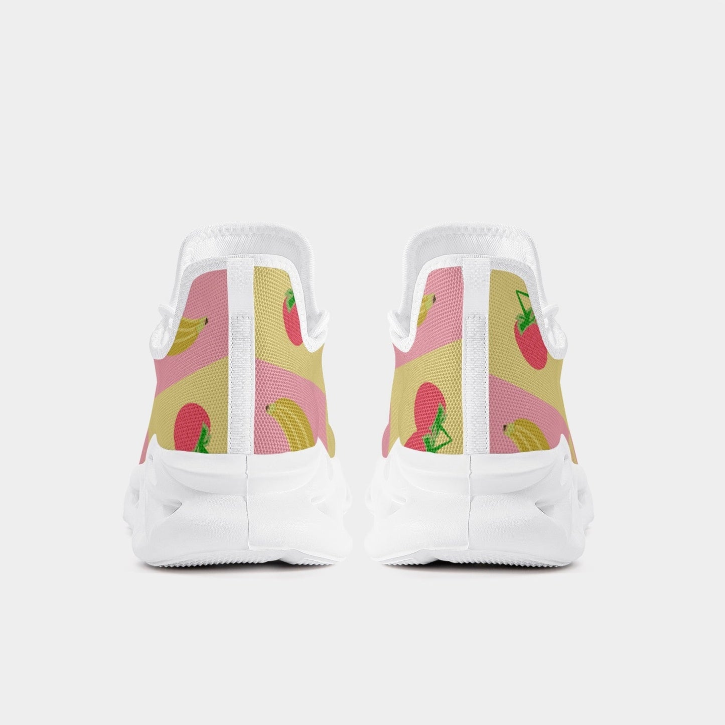 Fruitful Xpreshun Bounce Mesh Knit Sneakers - White - Xpreshun Fashions