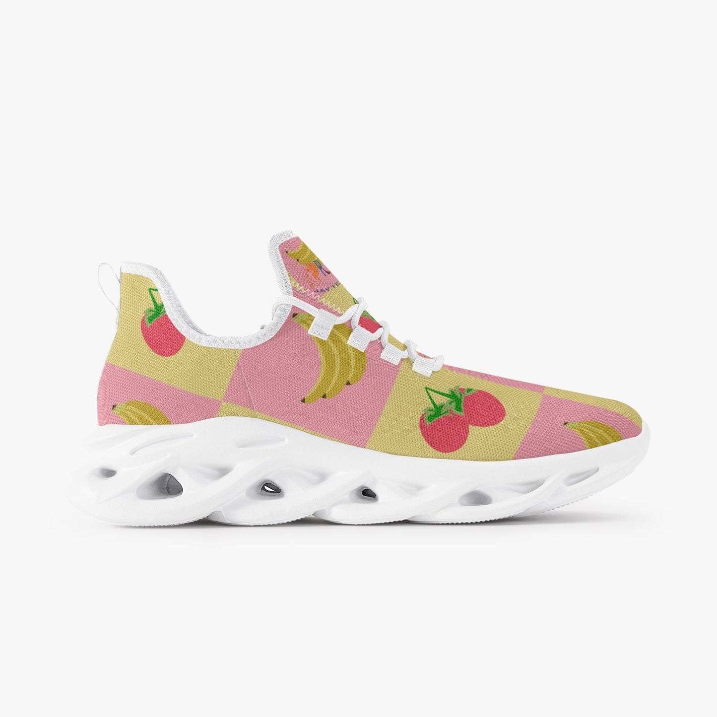 Fruitful Xpreshun Bounce Mesh Knit Sneakers - White - Xpreshun Fashions