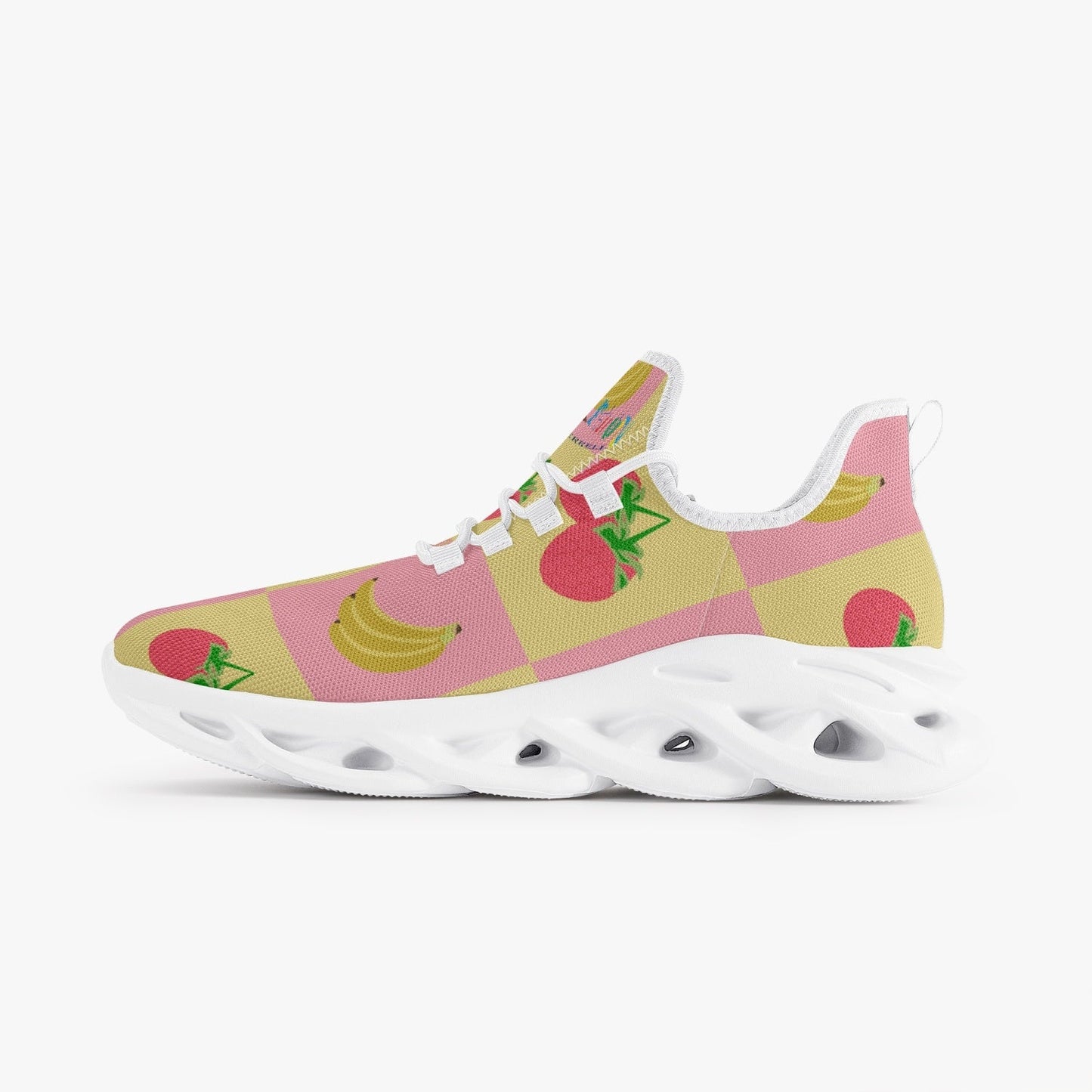 Fruitful Xpreshun Bounce Mesh Knit Sneakers - White - Xpreshun Fashions