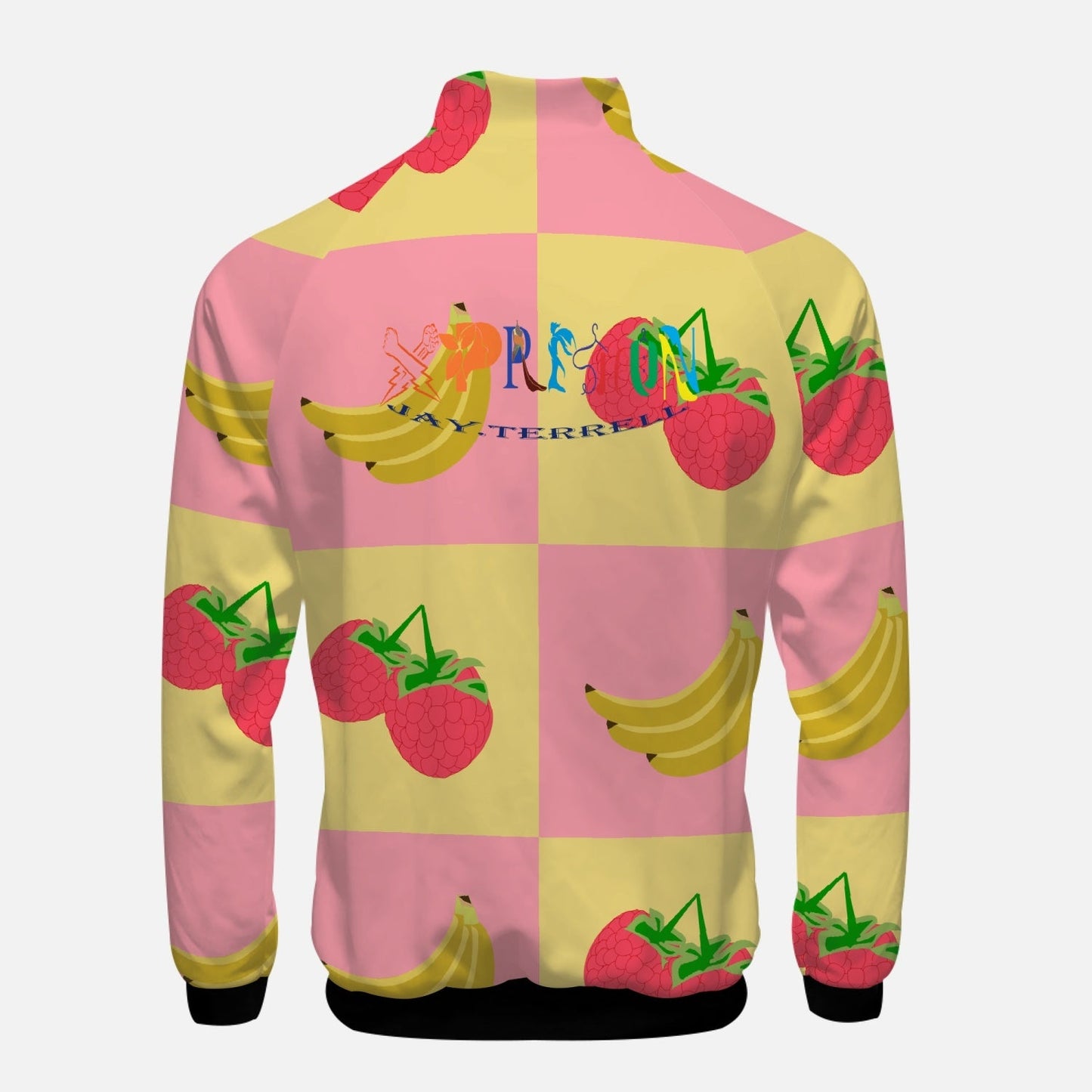 Fruitful Xpreshun Stand Collar Zipper-up Hoodie