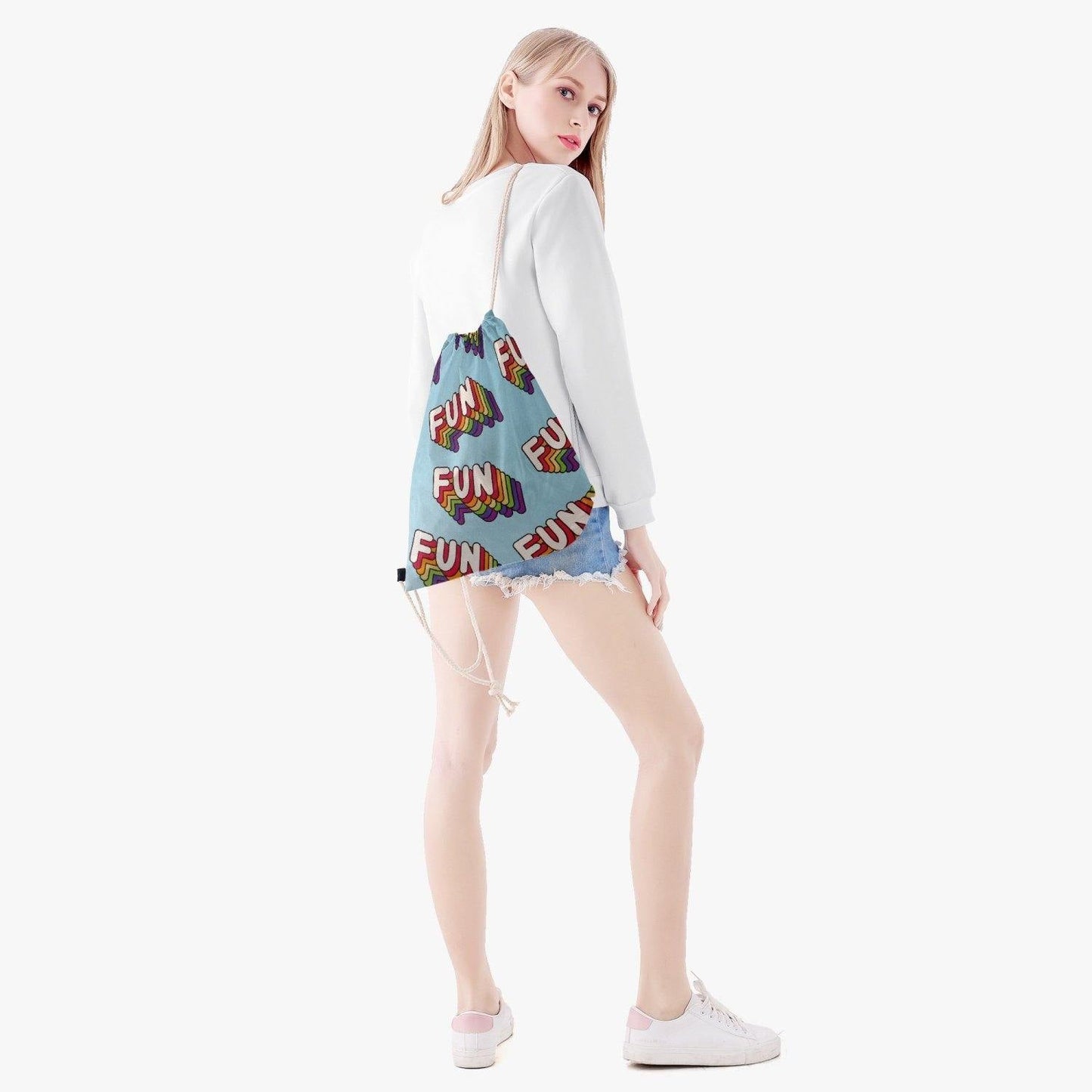 FUN Xpreshun Polyester Drawstring Backpack - Xpreshun Fashions