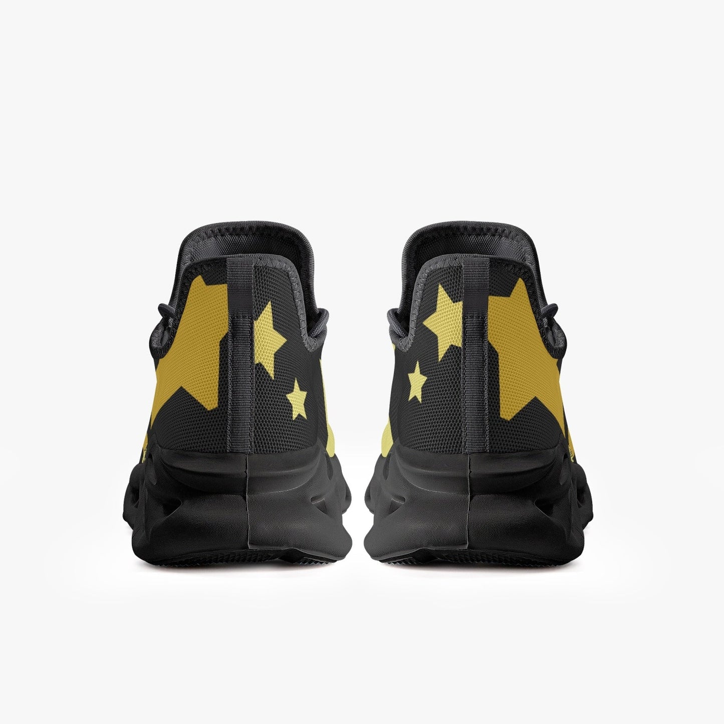 Jay Terrell Signature Stars Bounce Mesh Knit Sneakers - Black