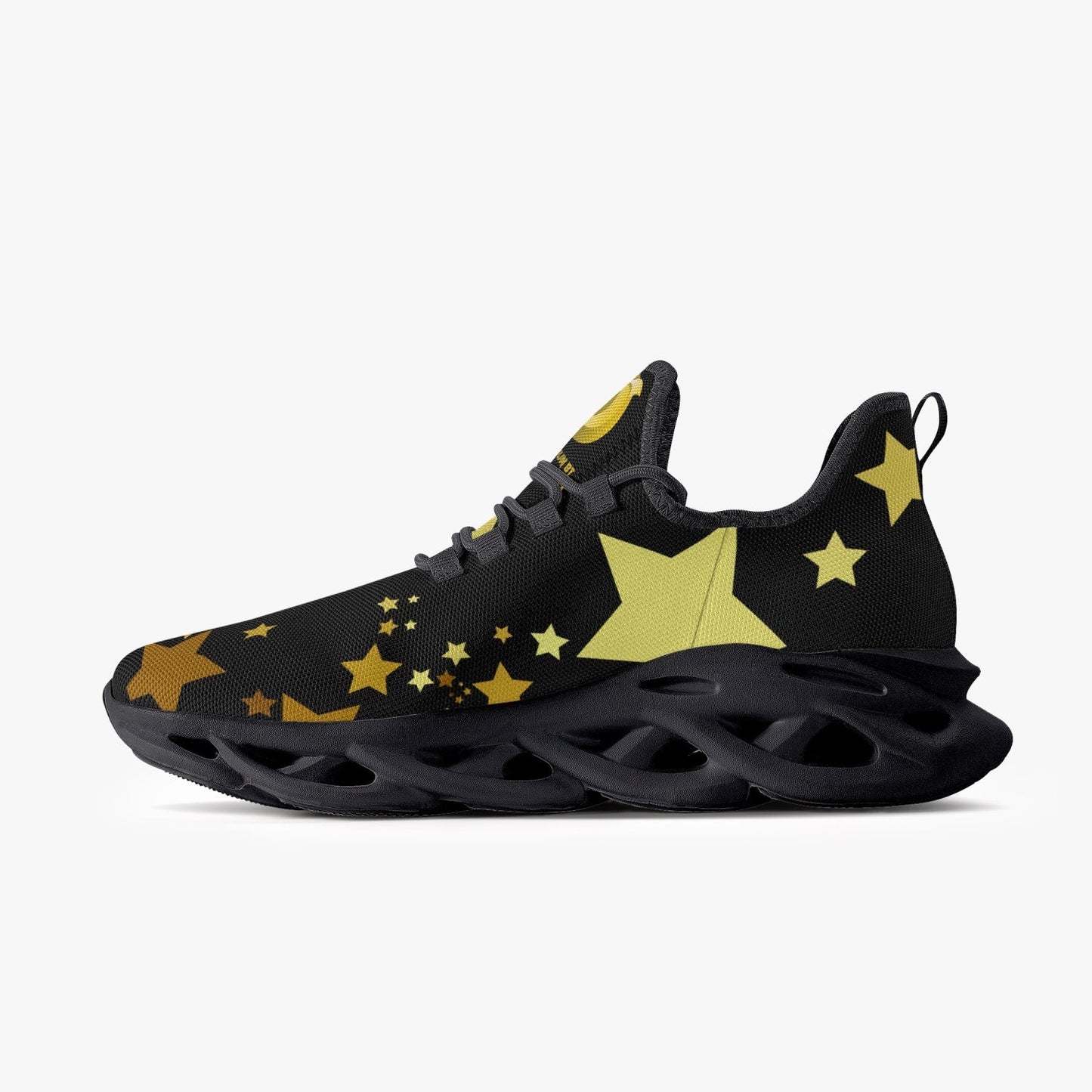 Jay Terrell Signature Stars Bounce Mesh Knit Sneakers - Black